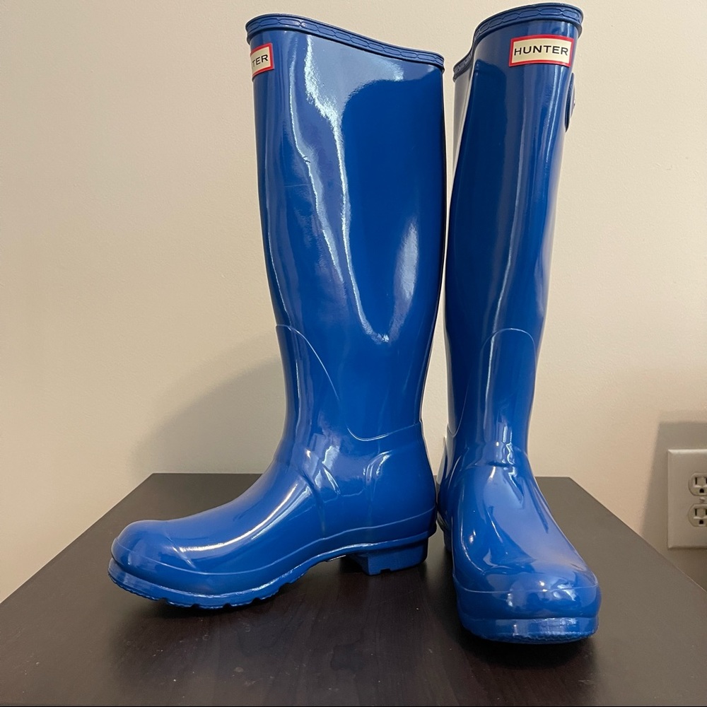 Blue Hunter Rain Boots